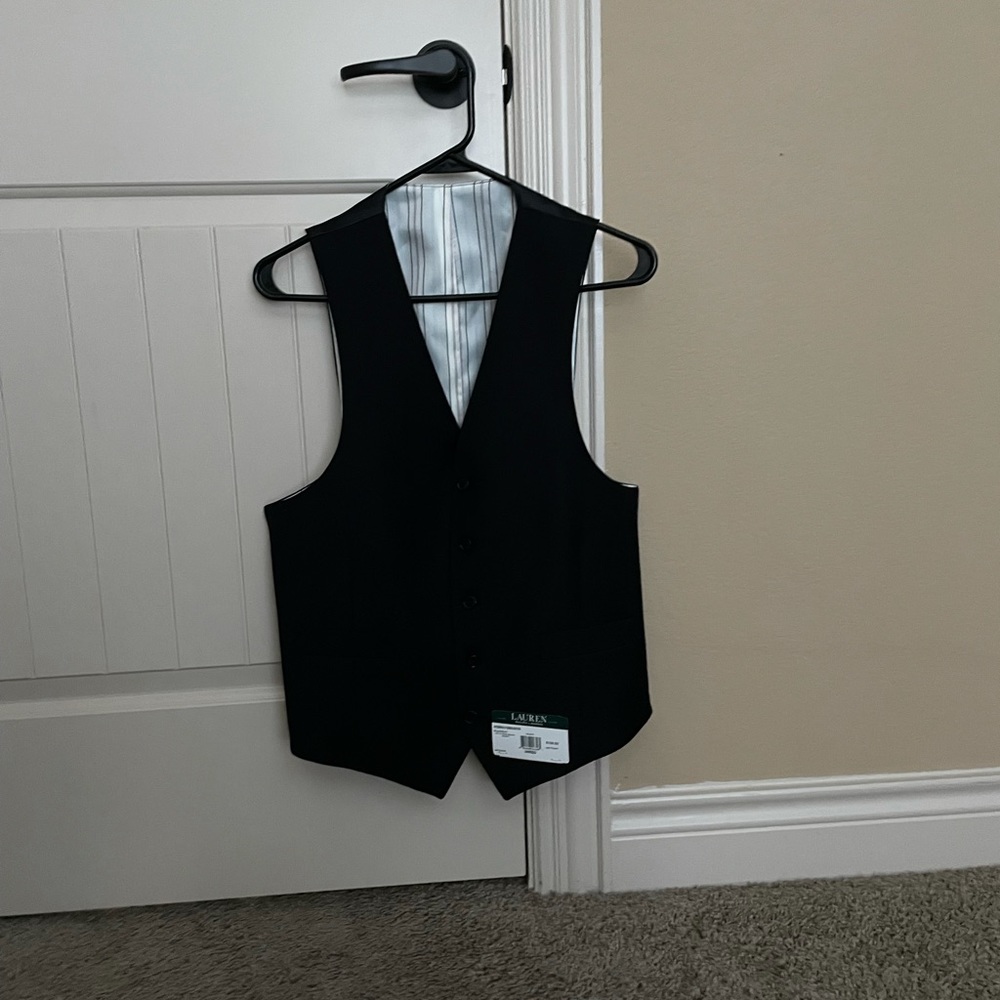 Lauren Ralph Lauren Button Vest 100% wool